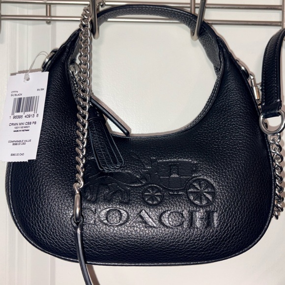 🖤 NWT Coach Mini Carmen Crossbody in Pebble Leather - Picture 15 of 15